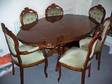 victorain table & 6 chairs mahogany victorian table with....