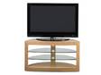 Oak TV stand with Glass Shelves Oak and Glass Widescreen....