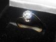 Diamond Certificated Ring 18ct gold ring,  with a....